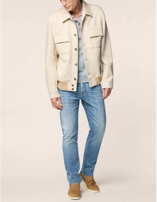 Jeans JACOB COHEN, Bard Regular-Slim 5 Pocket Jeans in Medium Blue Super Stretch - JUMQE015055S3623V1200D