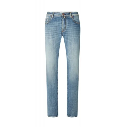 Jeans JACOB COHEN, Bard Regular-Slim 5 Pocket Jeans in Medium Blue Super Stretch