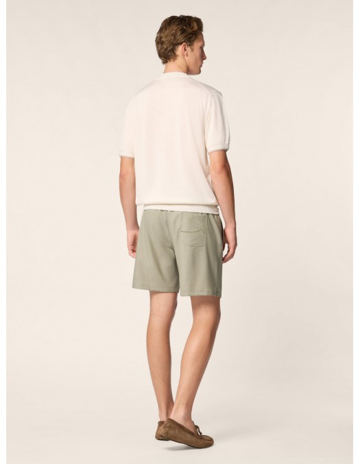 Tricou JACOB COHEN, Sweater in White Wool and Silk - JUMSG034000X0006FLA06