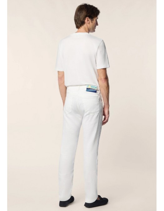 Jeans JACOB COHEN, Bard Regular-Slim 5 Pocket Pants in White - JURQR004R01S4269TDA00