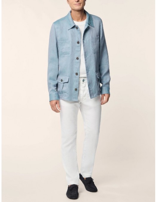 Jeans JACOB COHEN, Bard Regular-Slim 5 Pocket Pants in White - JURQR004R01S4269TDA00