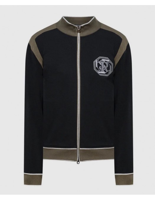 JACHETA STEFANO RICCI, Sports jacket with logo embroidery