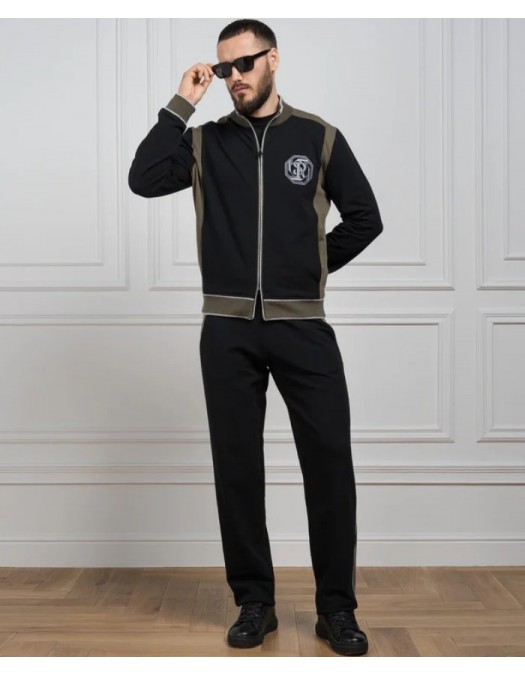 JACHETA STEFANO RICCI, Sports jacket with logo embroidery