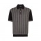 Tricou STEFANO RICCI, Model Polo, Imprimeu alb geometric