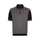 Tricou STEFANO RICCI, Model Polo, Imprimeu alb geometric - K212023P31F241933131