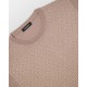 Tricou STEFANO RICCI, Crew neck sweater in cotton and silk, Beige - K212037G10F261933227
