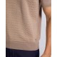 Tricou STEFANO RICCI, Crew neck sweater in cotton and silk, Beige - K212037G10F261933227