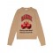 Pulover GANNI, Cherries Jumper, Brown