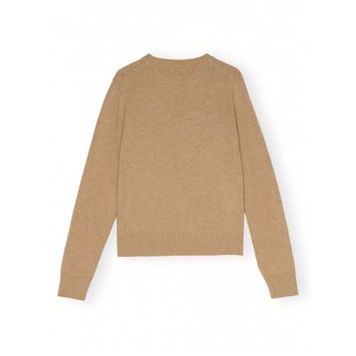 Pulover GANNI, Cherries Jumper, Brown Pulover GANNI, Cherries Jumper, Brown