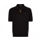 Tricou STEFANO RICCI, Model Polo Clasic, Black, Insertie fermoar
