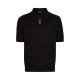 Tricou STEFANO RICCI, Model Polo Clasic, Black, Insertie fermoar - K313030P31F24145131