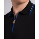Tricou STEFANO RICCI, Cotton knit zip polo, Negru - K313051P31F261463131