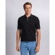 Tricou STEFANO RICCI, Cotton knit zip polo, Negru - K313051P31F261463131