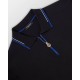 Tricou STEFANO RICCI, Cotton knit zip polo, Negru - K313051P31F261463131