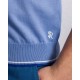 Tricou STEFANO RICCI, Cotton knit zip polo, Albastru - K313051P31F261463146