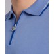 Tricou STEFANO RICCI, Cotton knit zip polo, Albastru - K313051P31F261463146