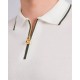 Tricou STEFANO RICCI, Cotton knit zip polo, Alb - K313051P31F261463204