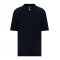 Tricou STEFANO RICCI, Polo, Zipper, Monogram, Silk, Navy Blue