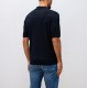 Tricou STEFANO RICCI, Polo, Zipper, Monogram, Silk, Navy Blue - K414000P31F25160198