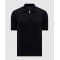 Tricou STEFANO RICCI, Polo Design, Monogram Insert, Silk, Black