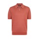 Tricou STEFANO RICCI, Polo, Zipper, Monogram, Silk, Light Red - K616215P31F25101468