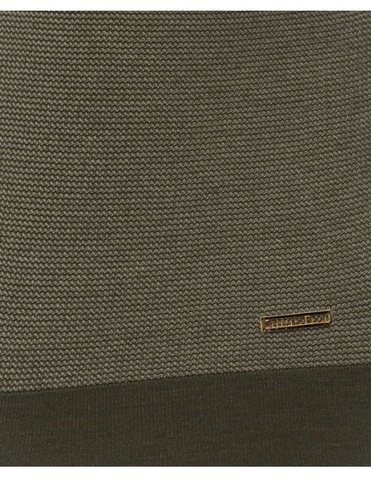 Tricou STEFANO RICCI, Crew neck sweater in silk, Verde - K616436G10F261063538