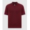 Tricou STEFANO RICCI, Polo Design, Monogram Insert, Silk, Burgundy