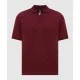 Tricou STEFANO RICCI, Polo Design, Monogram Insert, Silk, Burgundy - K818090P31F251722495