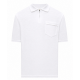 Tricou STEFANO RICCI ,White silk polo with emblem - K919068P31T261012204