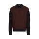 Pulover STEFANO RICCI, Polo Design, Wool, Silk, Crimson Red - KE06010P30E244063131