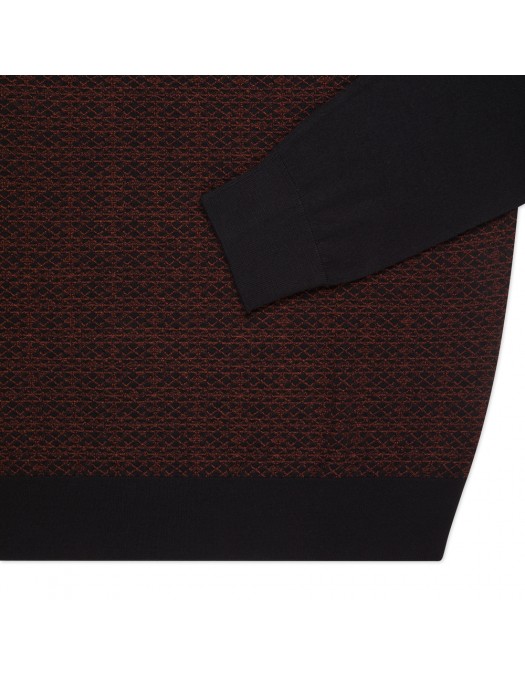 Pulover STEFANO RICCI, Polo Design, Wool, Silk, Crimson Red - KE06010P30E244063131