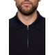 Pulover STEFANO RICCI, Polo Design, Wool, Silk, Navy Blue - KE06010P30E244063198