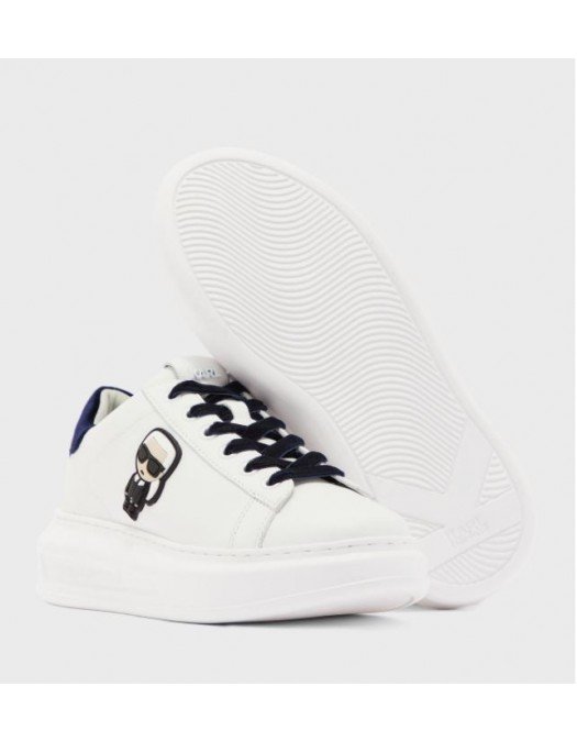 Sneakers Karl Lagerfeld, Piele intoarsa, Blue - KL6252841A