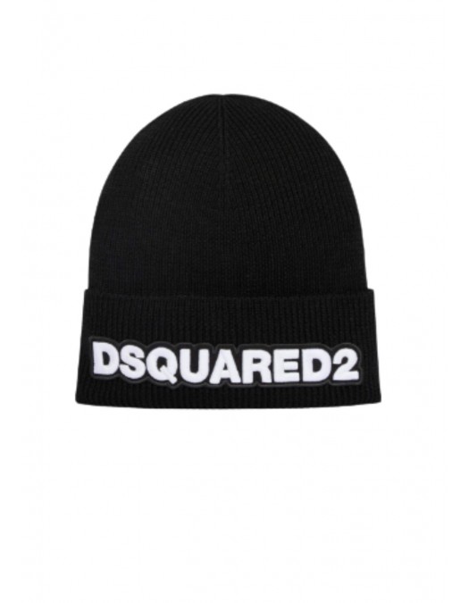 Caciula DSQUARED2, Beanie Black - KNM011401W000012124
