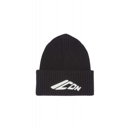 Caciula DSQUARED2, Icon New Generation Knit Beanie, Negru Caciula DSQUARED2, Icon New Generation Knit Beanie, Negru