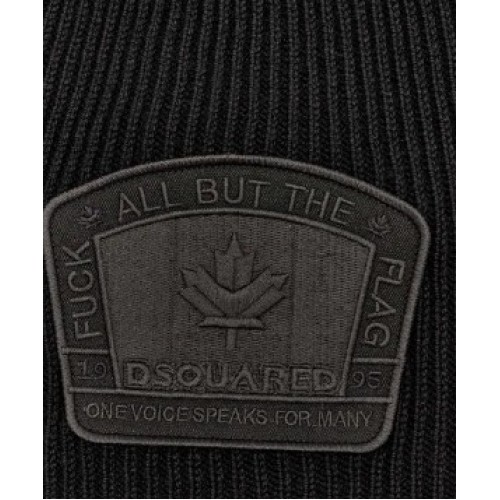 Caciula DSQUARED2, Woolen cap Black
