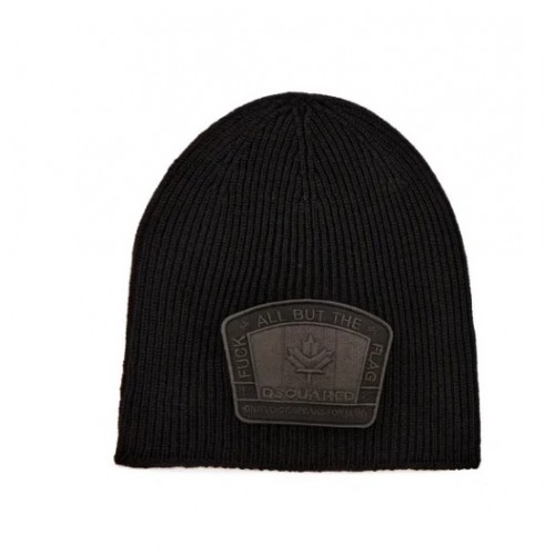 Caciula DSQUARED2, Woolen cap Black