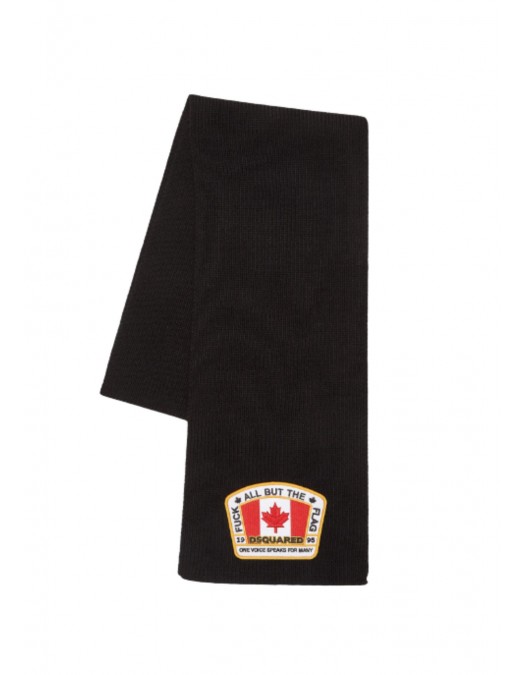 Fular DSQUARED2, Canadian Flag Knit Scarf - KNM019701W003062124