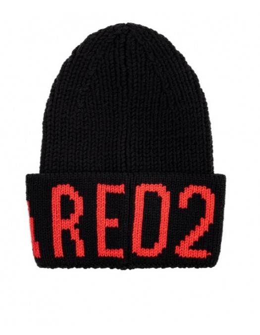 Caciula DSQUARED2, Logo Intarsia Beanie - KNM020501W00001M002