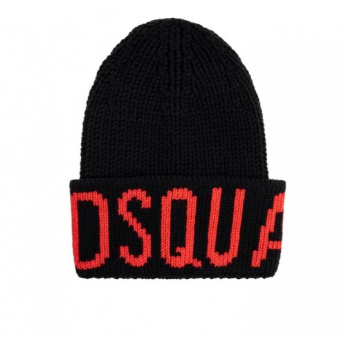 Caciula DSQUARED2, Logo Intarsia Beanie