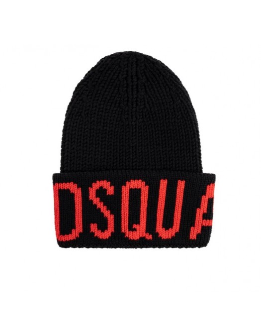 Caciula DSQUARED2, Logo Intarsia Beanie - KNM020501W00001M002