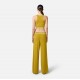 PANTALONI ELISABETTA FRANCHI, Contrasting Details, Yellow Curry - KP65S51E2DK7 PANTALONI ELISABETTA FRANCHI, Contrasting Details, Yellow Curry - KP65S51E2DK7