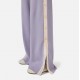 Pantaloni ELISABETTA FRANCHI, Knit fabric trousers with shiny viscose bands, Mov - KP74S61E2FA4