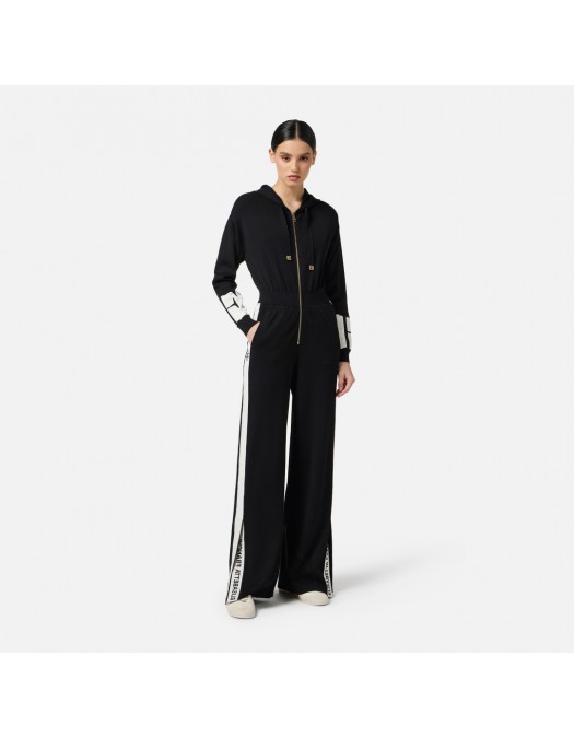 Salopeta ELISABETTA FRANCHI, Shiny band, Negru - KT61S56E2EF3