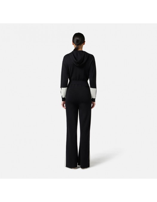 Salopeta ELISABETTA FRANCHI, Shiny band, Negru - KT61S56E2EF3