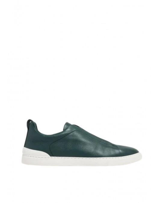 Sneakers Zegna, Low Top, Triple Stitch, Green - LHCVOS4667ZCFA Sneakers Zegna, Low Top, Triple Stitch, Green - LHCVOS4667ZCFA