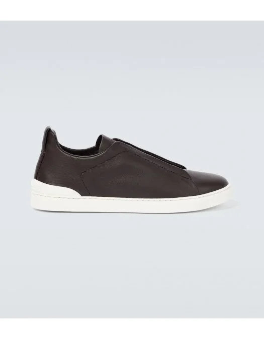 Sneakers Zegna, Low Top, Triple Stitch, Brown - LHCVOS4667ZCSR Sneakers Zegna, Low Top, Triple Stitch, Brown - LHCVOS4667ZCSR