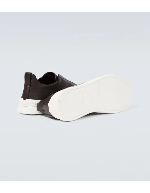 Sneakers Zegna, Low Top, Triple Stitch, Brown - LHCVOS4667ZCSR Sneakers Zegna, Low Top, Triple Stitch, Brown - LHCVOS4667ZCSR