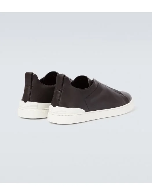 Sneakers Zegna, Low Top, Triple Stitch, Brown - LHCVOS4667ZCSR Sneakers Zegna, Low Top, Triple Stitch, Brown - LHCVOS4667ZCSR