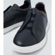 Sneakers Zegna, Low Top, Triple Stitch, Deep Black - LHCVOS4667ZNAV